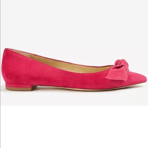 Ann Taylor Shoes - Ann Taylor Suede bow Flat NIB